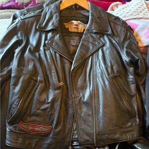 Harley-Davidson Black Bomber Jacket with Quilted Details